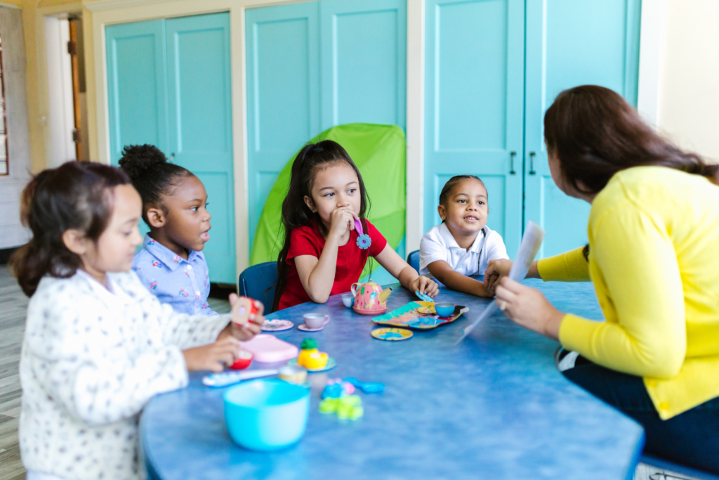 kids in pre school class