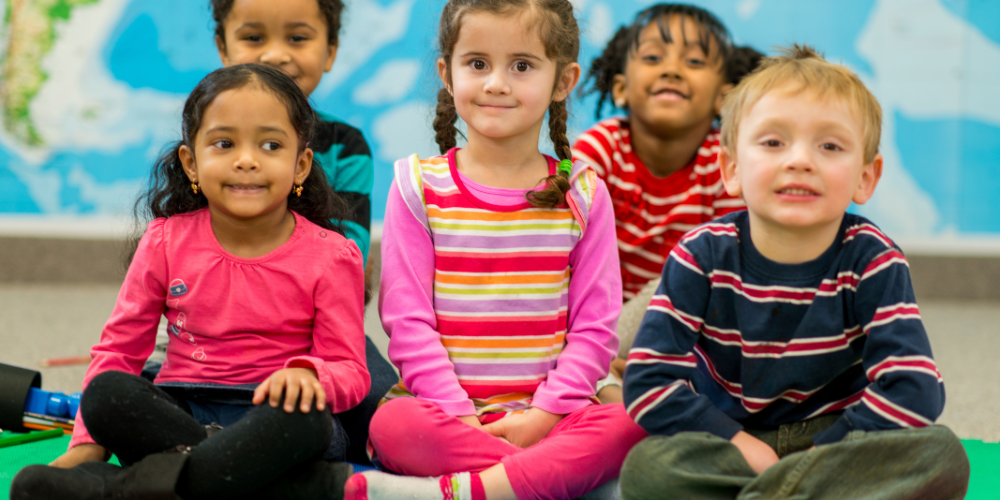 children at preschool