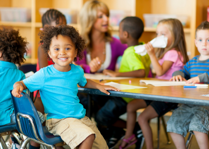 kids at preschool