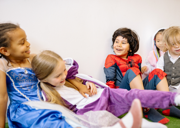 children at preschool