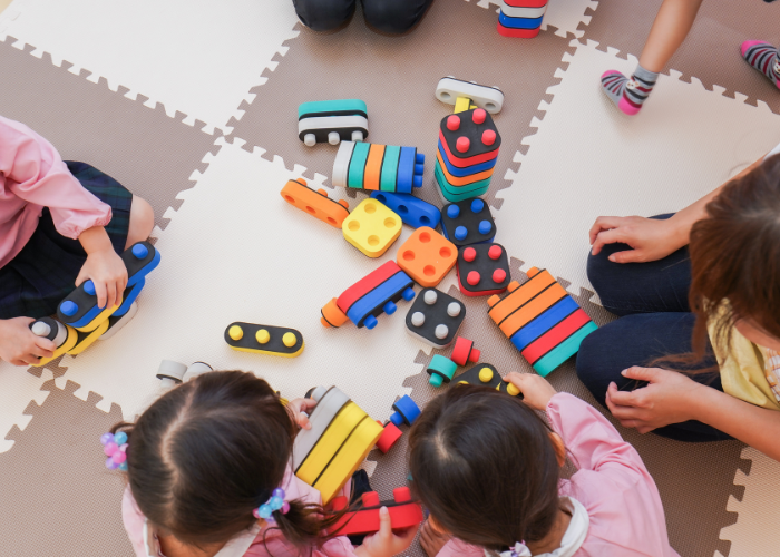 children at preschool