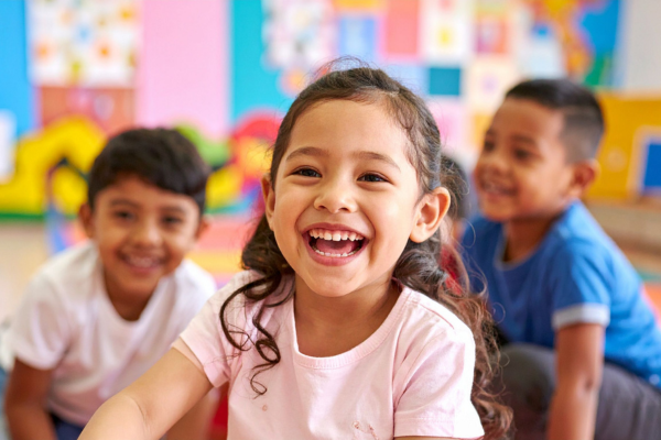 children at preschool